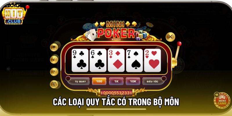 Các loại quy tắc có trong bộ môn